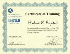 NHTSA Training